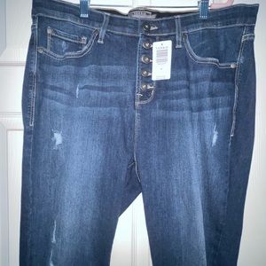 Torrid Sky High Skinny Button Up Jeans